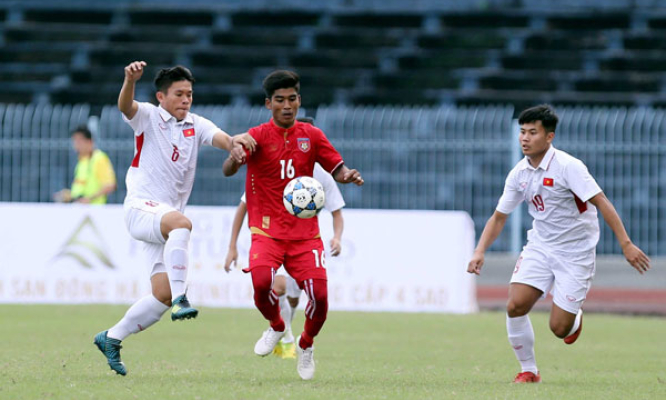 U19 Việt Nam cầm hòa U21 Myanmar ở giải U21 quốc tế 2017