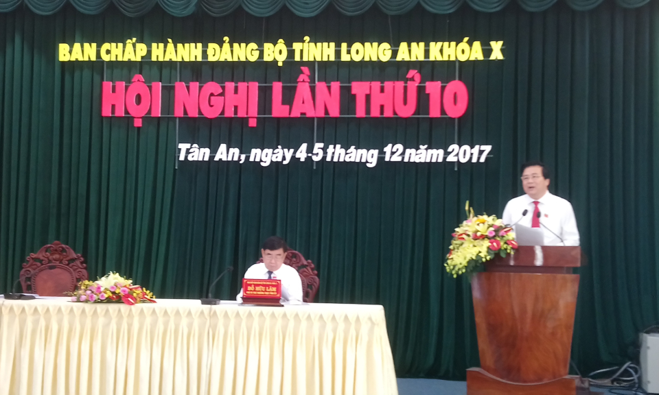 Hội nghị lần thứ 10 Ban chấp hành Đảng bộ tỉnh Long An