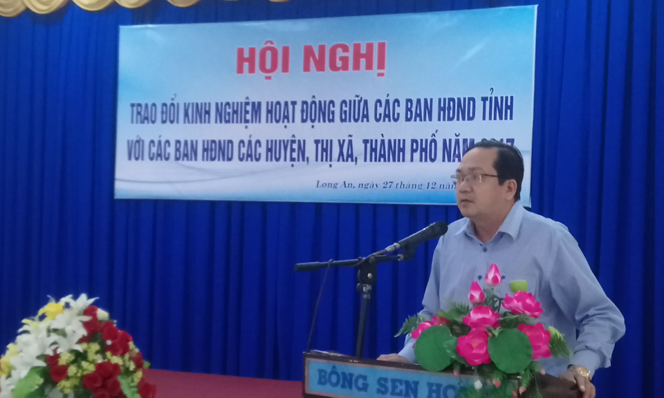 HĐND Tỉnh trao đổi kinh nghiệm với các Ban HĐND huyện, thị xã, thành phố