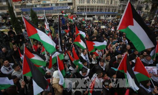 Người dân Palestine xuống đường phản đối kế hoạch di chuyển Đại sứ quán Mỹ tới Jerusalem