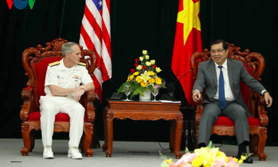 Chủ tịch UBND thành phố Đà Nẵng tiếp Đoàn Hải quân Hoa Kỳ