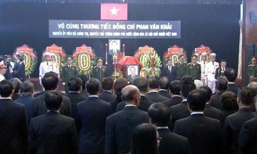 Hình ảnh: Lễ truy điệu nguyên Thủ tướng Phan Văn Khải tại Tp.HCM