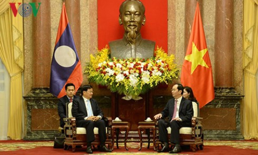 Chủ tịch nước Trần Đại Quang tiếp Thủ tướng Lào Thongloun Sisoulith