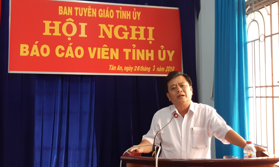 Hội nghị báo cáo viên thường kỳ tháng 3/2018