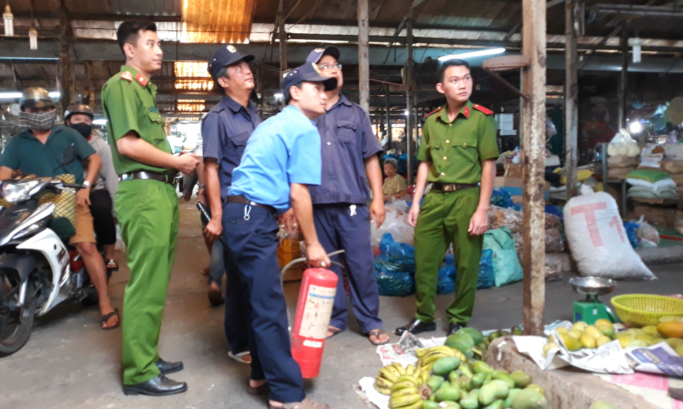 TPTA: Tăng cường công tác phòng cháy chữa cháy ở các chợ