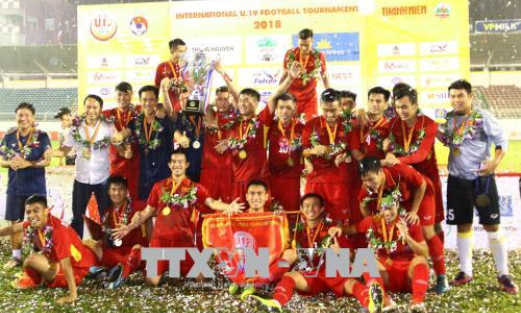 U19 tuyển chọn Việt Nam vô địch giải bóng đá U19 Quốc tế Báo Thanh niên 2018