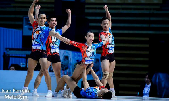 Aerobic Việt Nam xuất sắc giành 3 HCV tại Cup thế giới Suzuki 2018