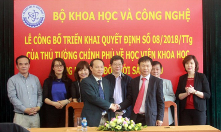 Thành lập Học viện Khoa học, Công nghệ và Đổi mới sáng tạo