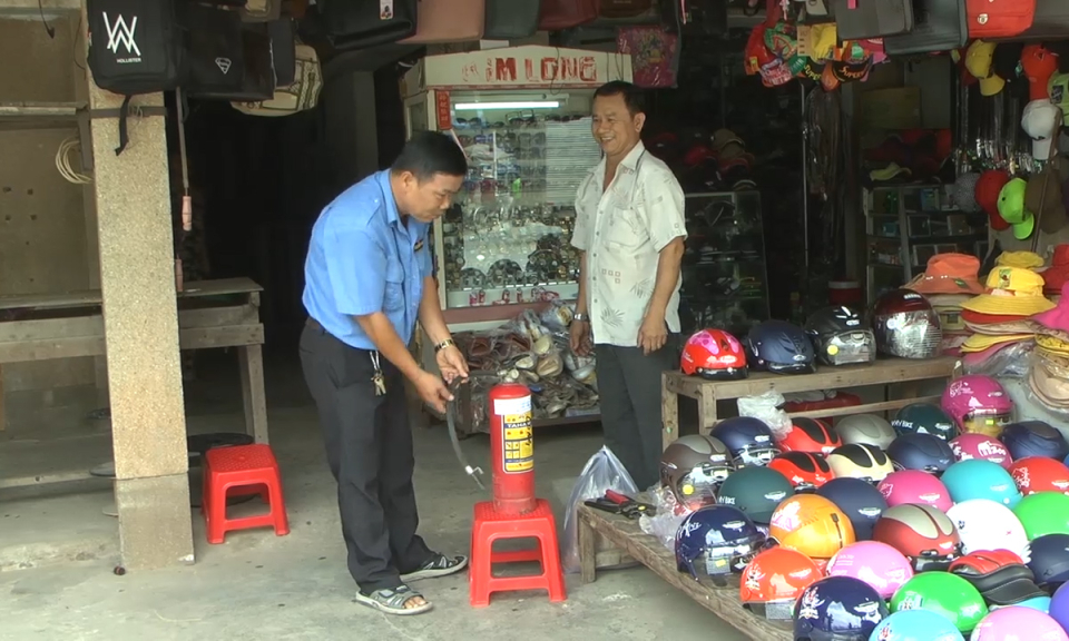 Chợ Bàu Trai chủ động phòng cháy chữa cháy