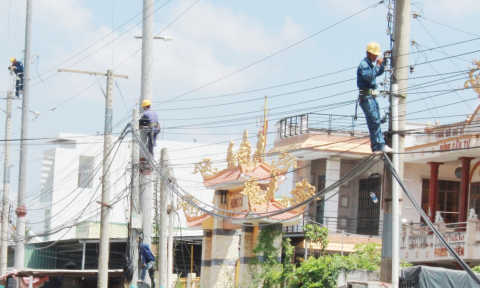 Cần Đước: Đảm bảo an toàn mạng lưới vào mùa mưa