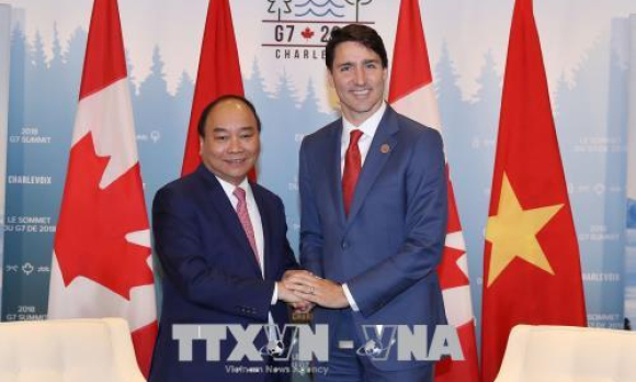 Thủ tướng Nguyễn Xuân Phúc hội đàm với Thủ tướng Canada Justin Trudeau