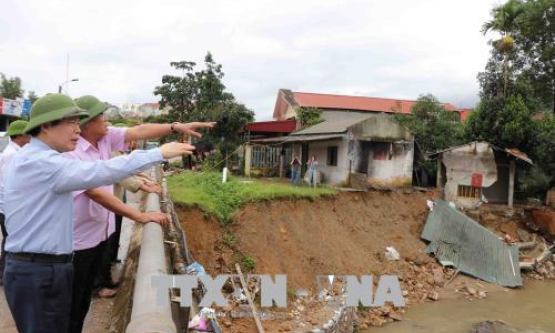 Kiểm tra công tác khắc phục hậu quả mưa lũ tại Lai Châu