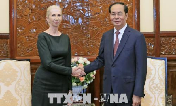 Chủ tịch nước Trần Đại Quang tiếp Đại sứ Vương quốc Na Uy