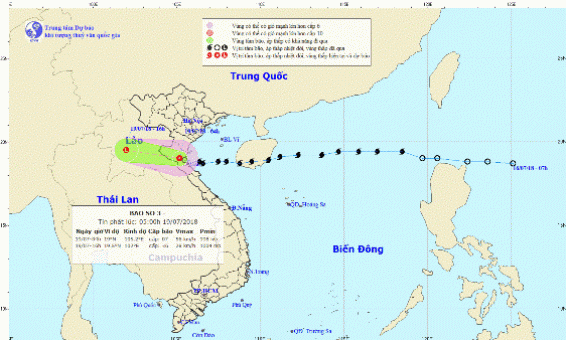 Bão số 3 suy yếu thành áp thấp nhiệt đới, Bắc Bộ và Trung Bộ mưa lớn
