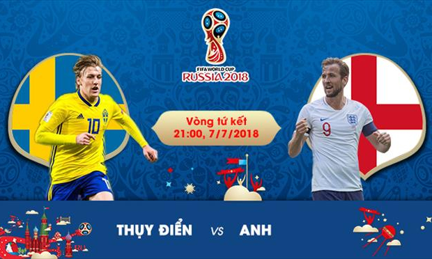 Thụy Điển vs Anh, 21h00 ngày 7/7: Không được phép chủ quan