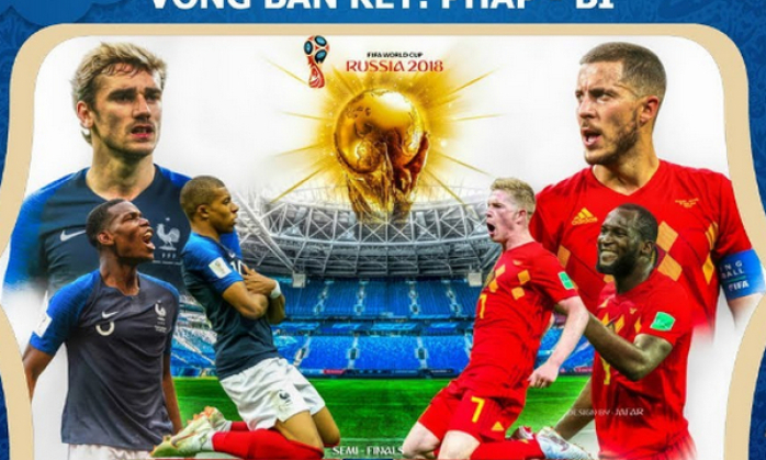 Pháp vs Bỉ, 01h00 11/7, sân Krestovsky: Quyết đấu để giành vé dự trận chung kết?