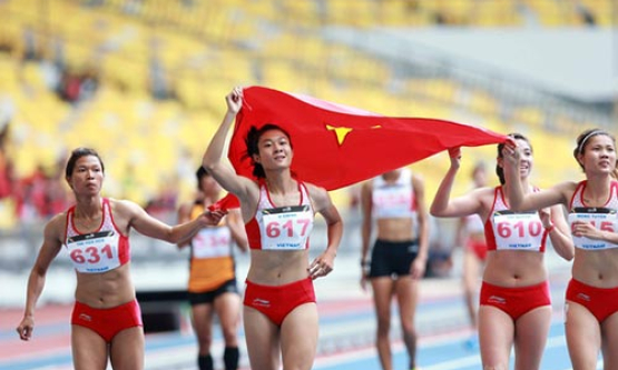 Tuyển tiếp sức 4&#215;100 m nữ mất suất dự ASIAD 2018