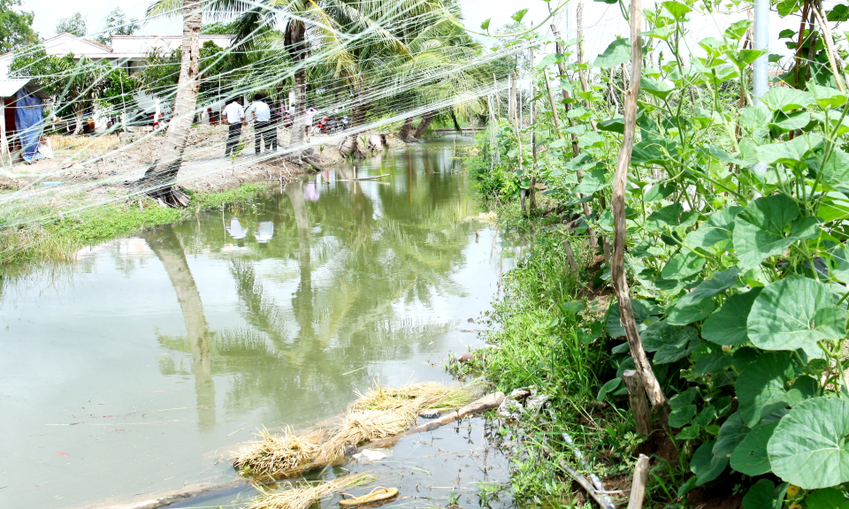 Cần Đước: Đầu tư hơn 1 tỉ đồng nạo vét kênh nội đồng