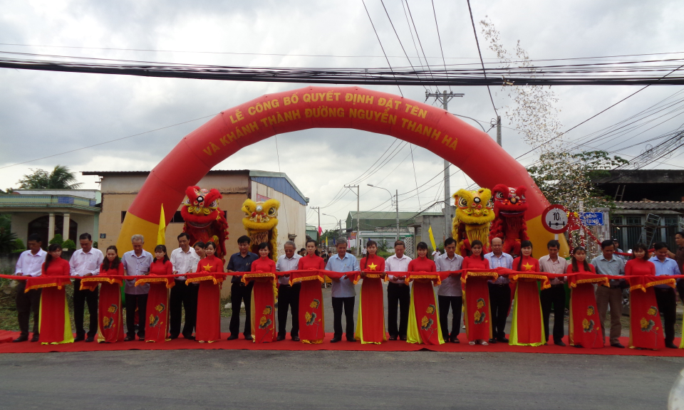 Cần Giuộc: Khánh thành, đưa vào sử dụng đường Nguyễn Thanh Hà