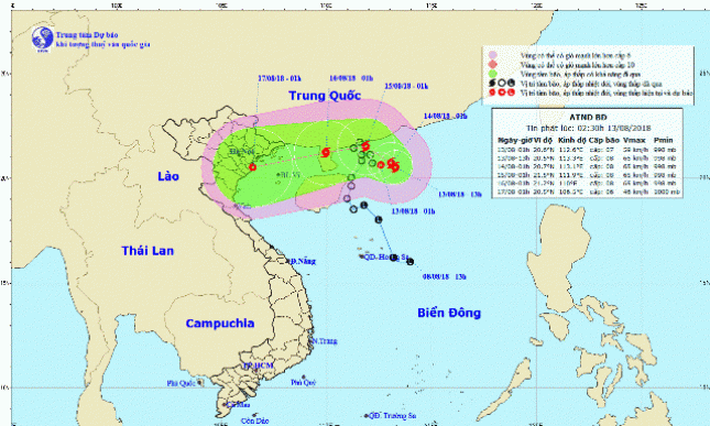 Áp thấp nhiệt đới gây gió giật cấp 9, đường đi khó lường