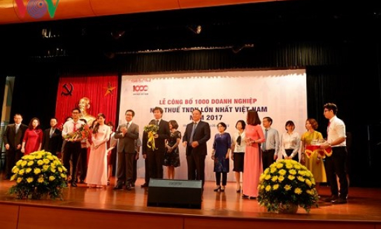 Công bố 1.000 doanh nghiệp nộp thuế TNDN lớn nhất Việt Nam năm 2017