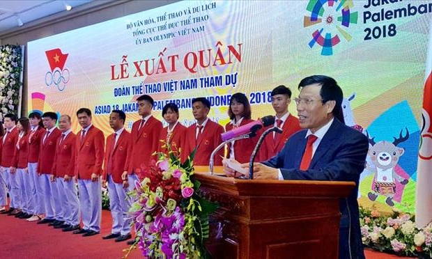 Tưng bừng lễ xuất quân đoàn Thể thao Việt Nam tham dự Asiad 2018