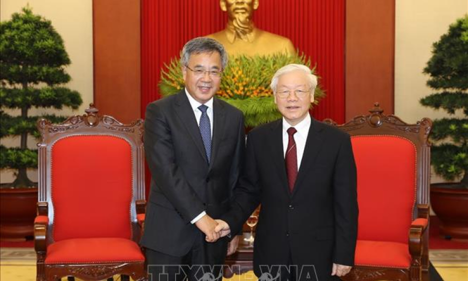 Tổng Bí thư Nguyễn Phú Trọng tiếp Phó Thủ tướng Trung Quốc Hồ Xuân Hoa