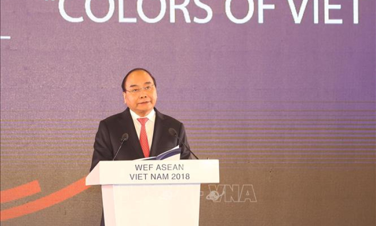 WEF ASEAN 2018: Thủ tướng và Phu nhân chủ trì Dạ hội Quảng bá Văn hóa Việt Nam