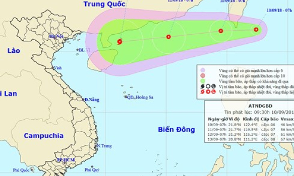 Bão và siêu bão có thể xuất hiện trên Biển Đông trong tuần này