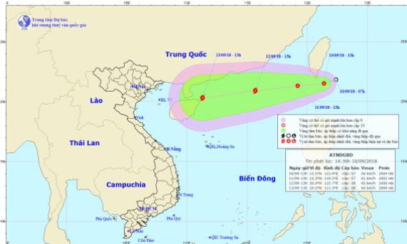 Chủ động ứng phó với áp thấp nhiệt đới có khả năng đi vào biển Đông