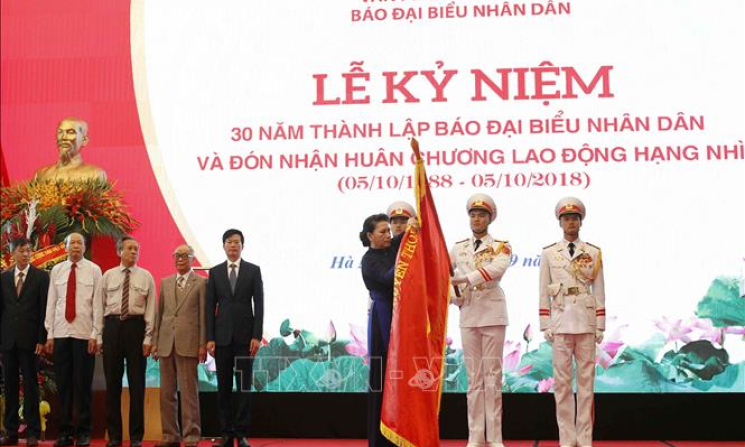 Chủ tịch Quốc hội Nguyễn Thị Kim Ngân dự Lễ kỷ niệm 30 năm thành lập Báo Đại biểu Nhân dân