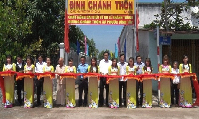 Cần Giuộc: Khánh thành đường giao thông nông thôn