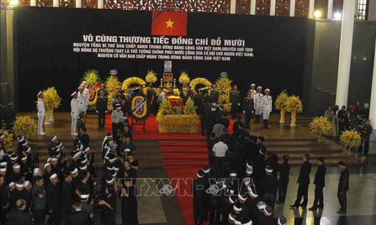 Cử hành trọng thể Lễ Quốc tang nguyên Tổng Bí thư Đỗ Mười