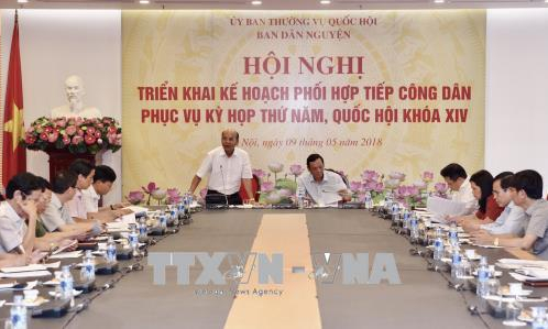 Triển khai tiếp công dân phục vụ Kỳ họp thứ 6, Quốc hội Khóa XIV