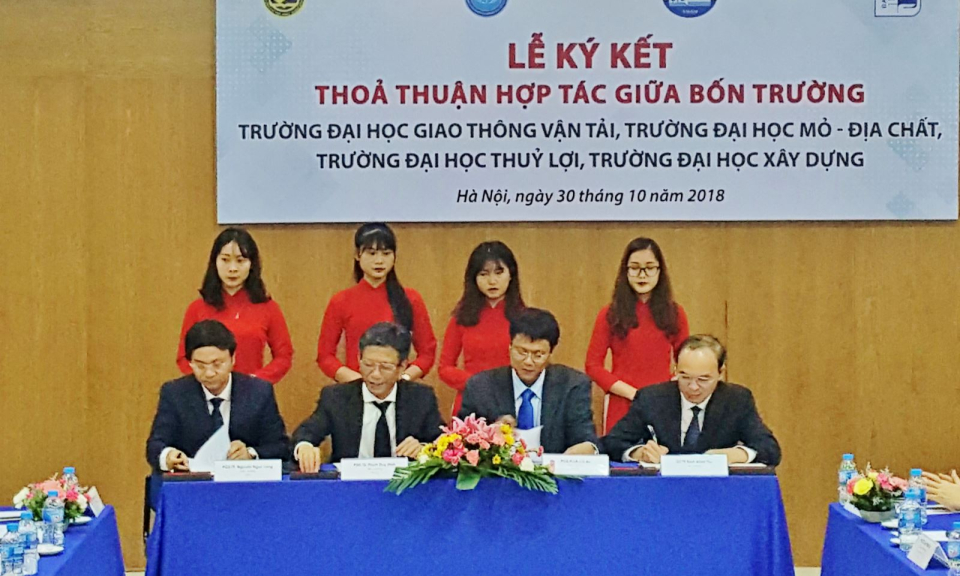 Bốn trường đại học kỹ thuật ký kết hợp tác chiến lược