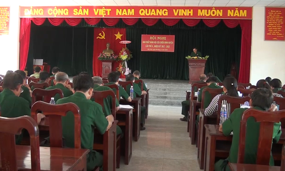 Đức Hòa: Hội nghị Ban chấp hành Cựu chiến binh lần thứ 6, nhiệm kỳ 2017-2022