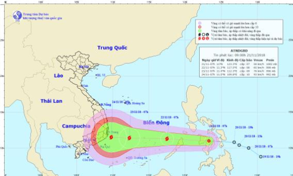 Diễn biến mới nhất về áp thấp nhiệt đới sẽ mạnh lên thành bão và tiến vào Biển Đông