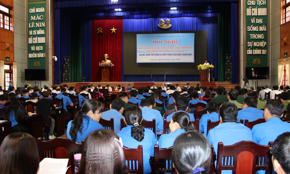 Lãnh đạo tỉnh Long An gặp gỡ, đối thoại với hơn 200 đoàn viên, thanh niên