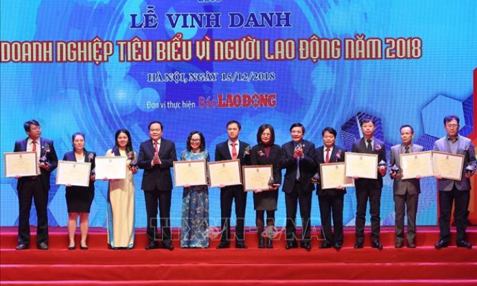 Vinh danh 60 doanh nghiệp tiêu biểu vì người lao động 2018