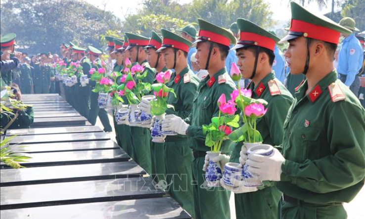 Gia Lai truy điệu, an táng 45 hài cốt liệt sỹ