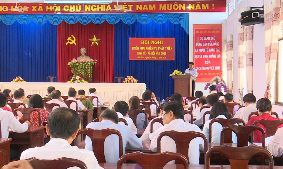 Đức Hòa: Triển khai nhiệm vụ kinh tế-xã hội năm 2019