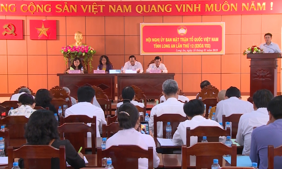 Hội nghị Ủy ban Mặt trận Tổ quốc Việt Nam tỉnh Long An lần thứ 12, khóa VIII