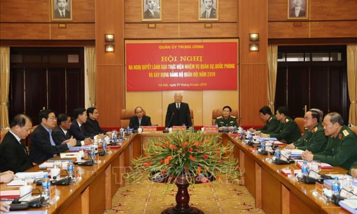 Tổng Bí thư, Chủ tịch nước Nguyễn Phú Trọng chủ trì Hội nghị Quân ủy Trung ương