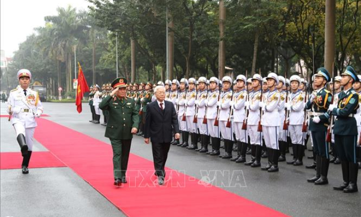 Tổng Bí thư, Chủ tịch nước Nguyễn Phú Trọng dự Hội nghị Quân chính toàn quân năm 2018