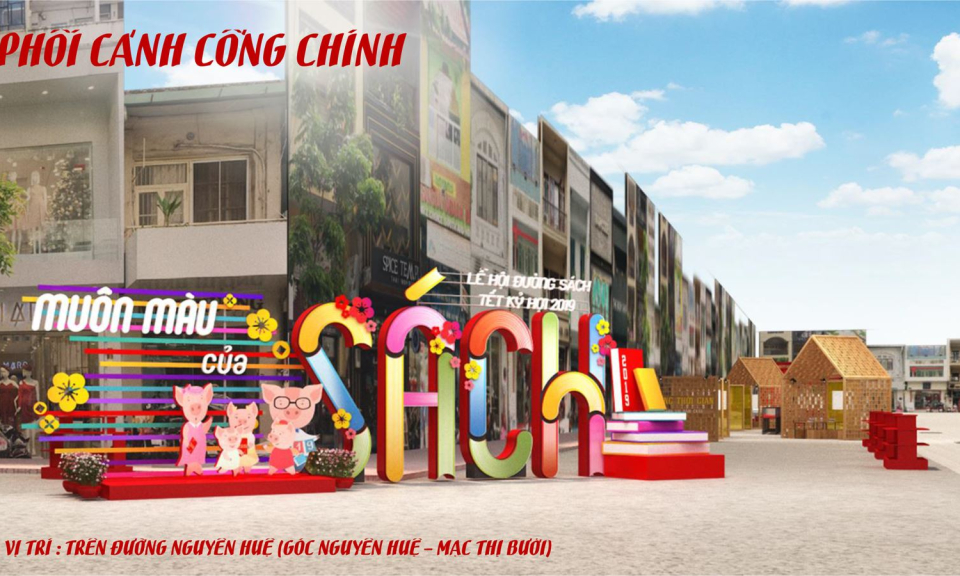 Lễ hội Đường sách Tết Kỷ Hợi 2019 sẽ có những gam màu thời đại