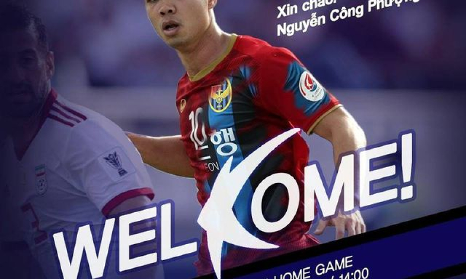 Trang chủ K-League dùng tiếng Việt chào đón Công Phượng