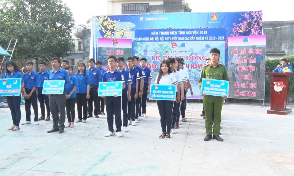 Đức Hòa: Ra quân tháng Thanh niên năm 2019