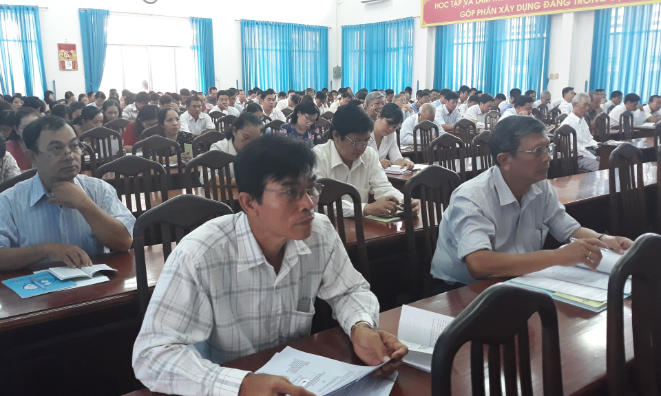 TP Tân An: Hội nghị triển khai học tập chuyên đề năm 2019