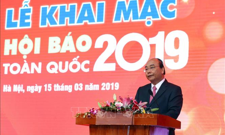 Thủ tướng Nguyễn Xuân Phúc dự khai mạc Hội báo toàn quốc năm 2019