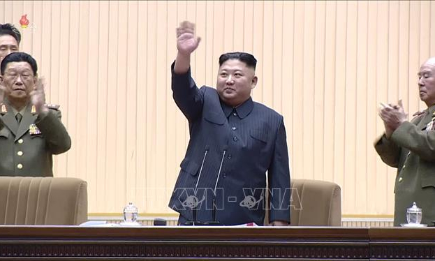 Chủ tịch Triều Tiên Kim Jong-un chủ trì hội nghị sĩ quan quân đội